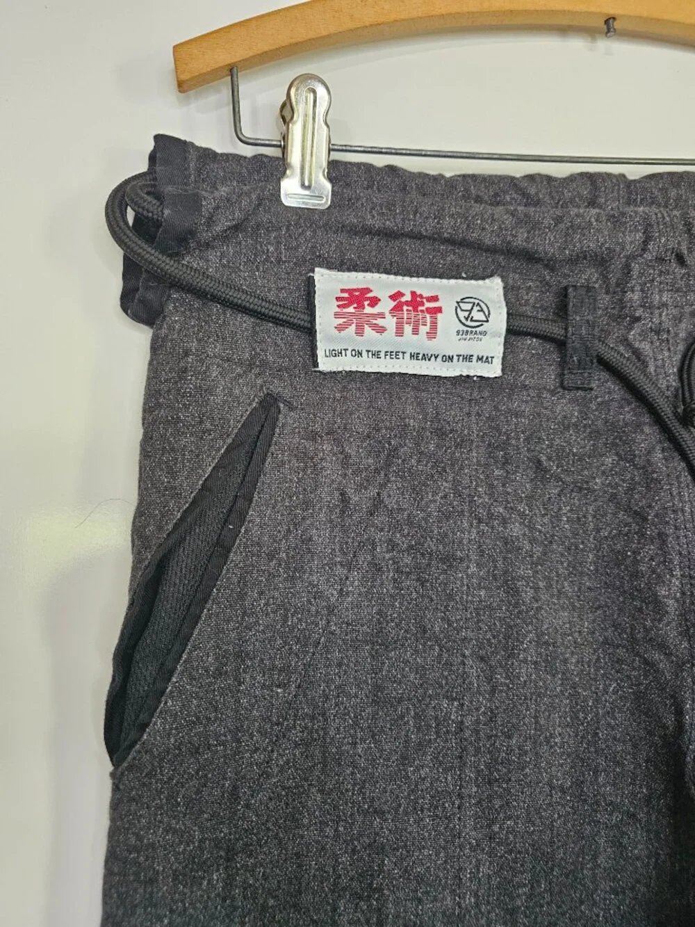 JIU JITSU ORIGINALS Women's Casual Gi Pants - Dark Marl Grey 93 Brand
